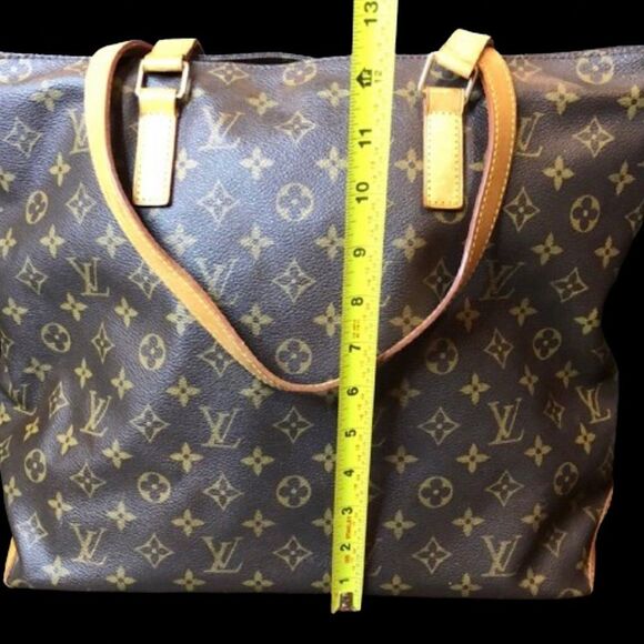 LOUIS VUITTON Monogram Cabas Mezzo Tote Shoulder Bag Larger Than Cabas Piano - Picture 12 of 17